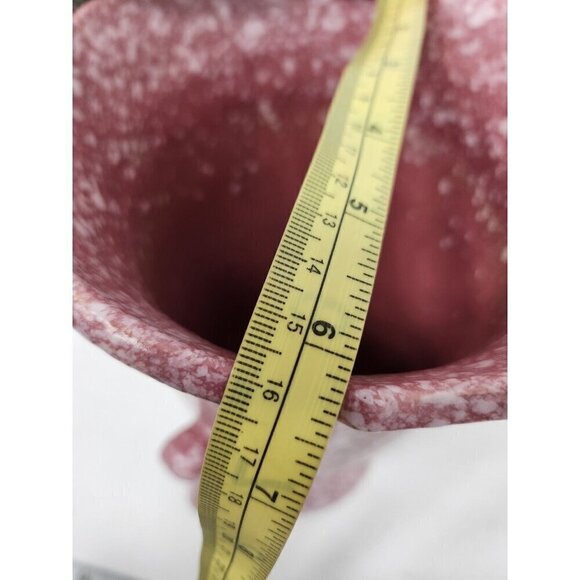 Vintage Robinson Ransbottom  USA Pottery Raspberry Red Speckled Victorian Vase - Picture 12 of 12